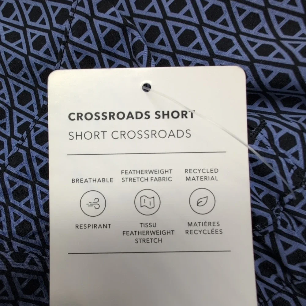 Athleta Crossroads Shorts Women Small Purple Pull On Athletic Drawstring Pockets